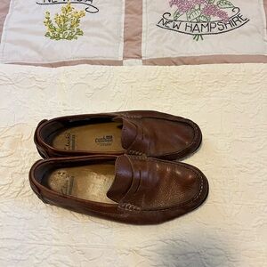 Clarks Men's Rich Brown Leather Slip-On Loafers